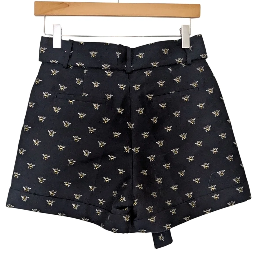 J. Crew Navy Shorts With Bee Print Dark blue Size 0 NWT
